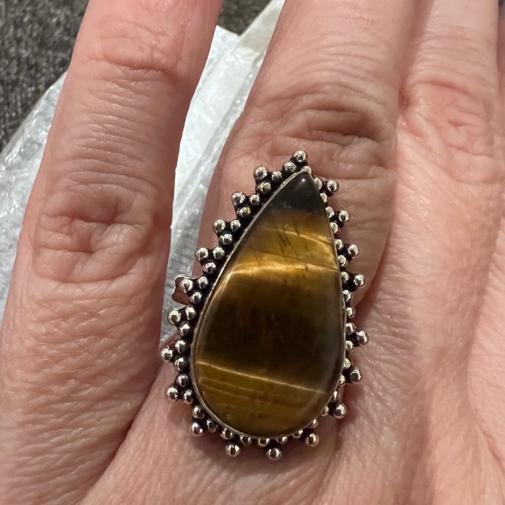 NWOT! Tiger Eye ring sz 6